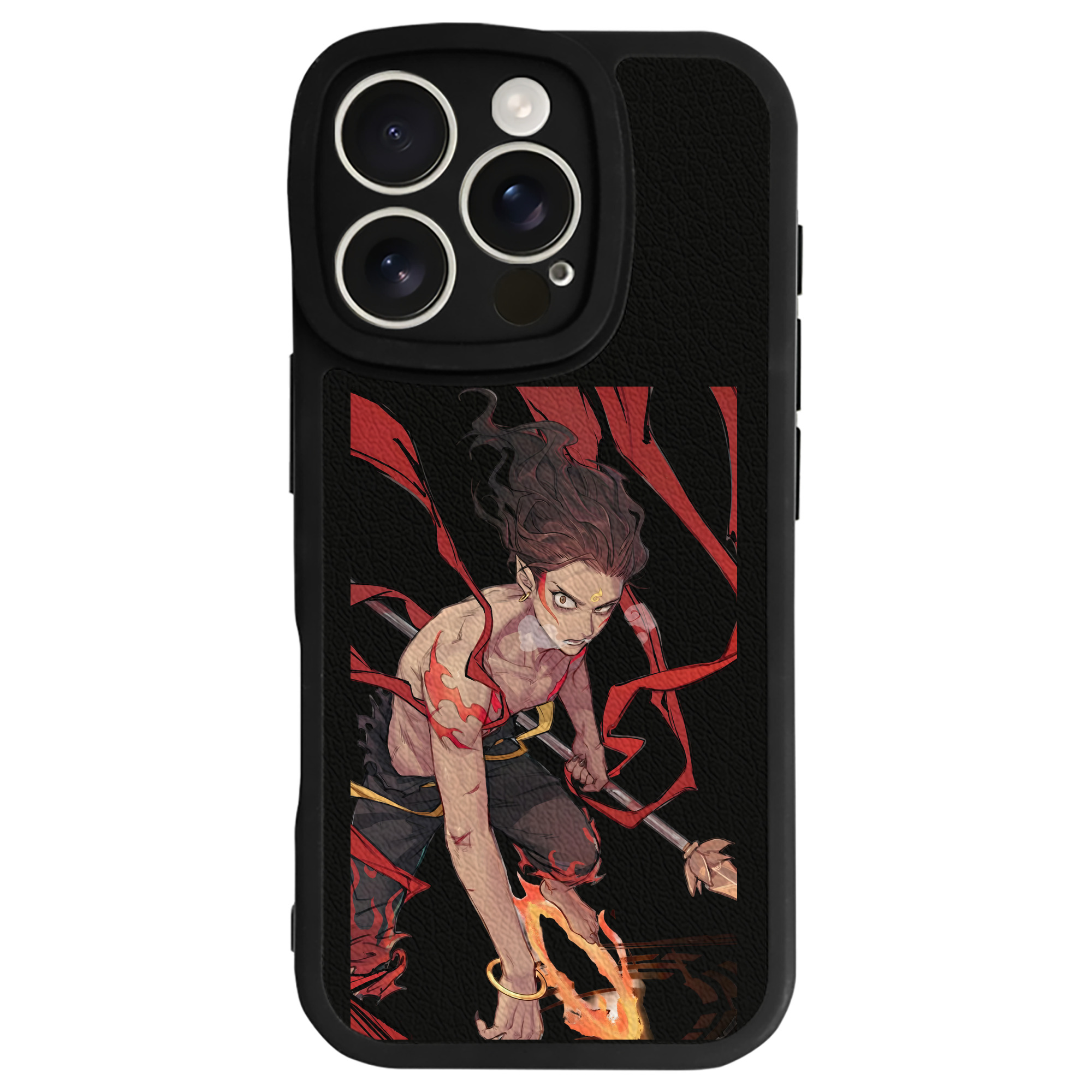 （画像用） Ne Zha 2 ナタ 魔童の大暴れ 【iPhone 16シリーズ対応】シリコンスマホケース（レザー調） 材質：シリコン